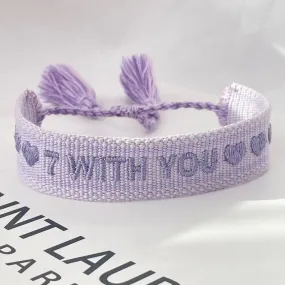 Purple Woven Bracelets