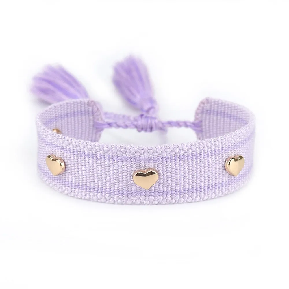 Purple Woven Bracelets