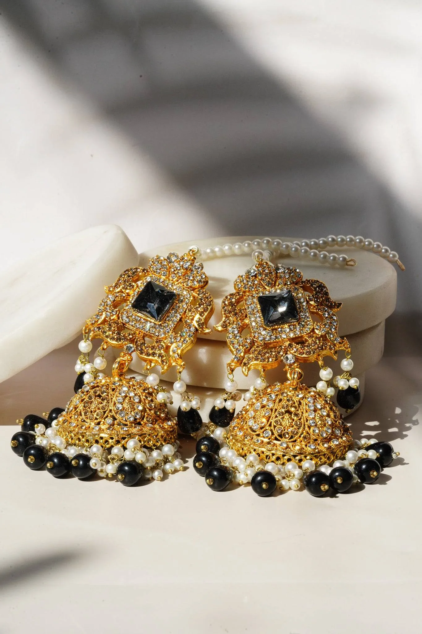 Sheza - Oversized Jhumka Earrings