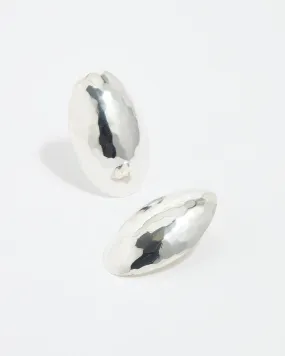 Silver Mandorla Earrings