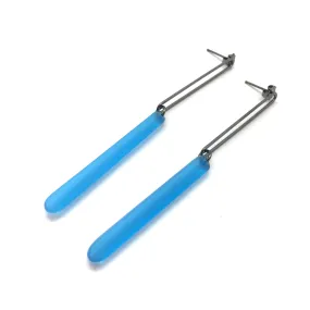 Single Link Earrings - Oxi/Blue