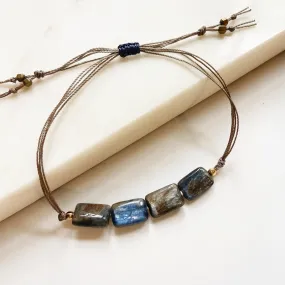 Smooth Kyanite Adjustable Bracelet