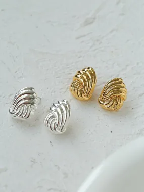 Spiral Metal Wind Stripe Geometric Earrings