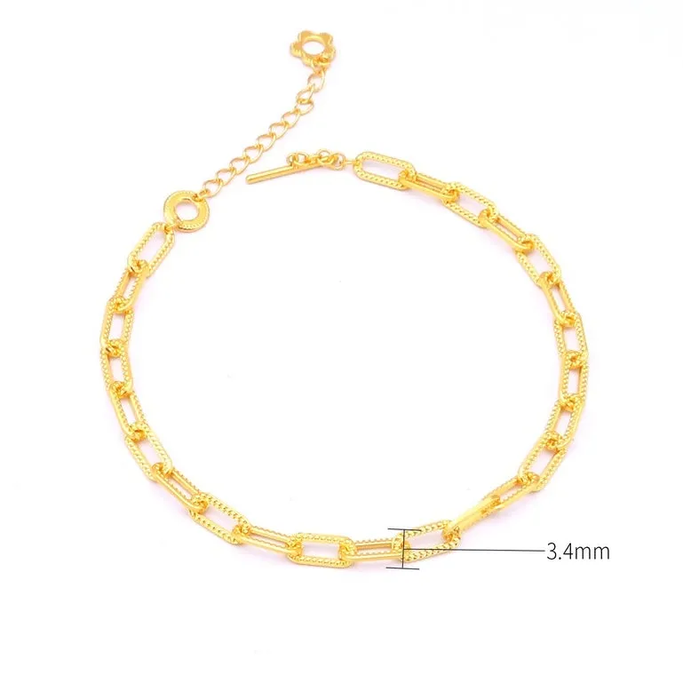 TAKA Jewellery 999 Pure Gold 5G Links Bracelet