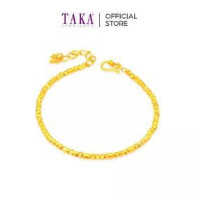 TAKA Jewellery 999 Pure Gold Bracelet Beads