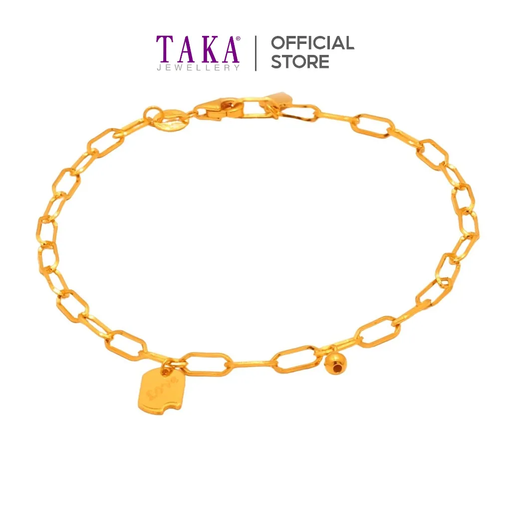 TAKA Jewellery 999 Pure Gold Bracelet