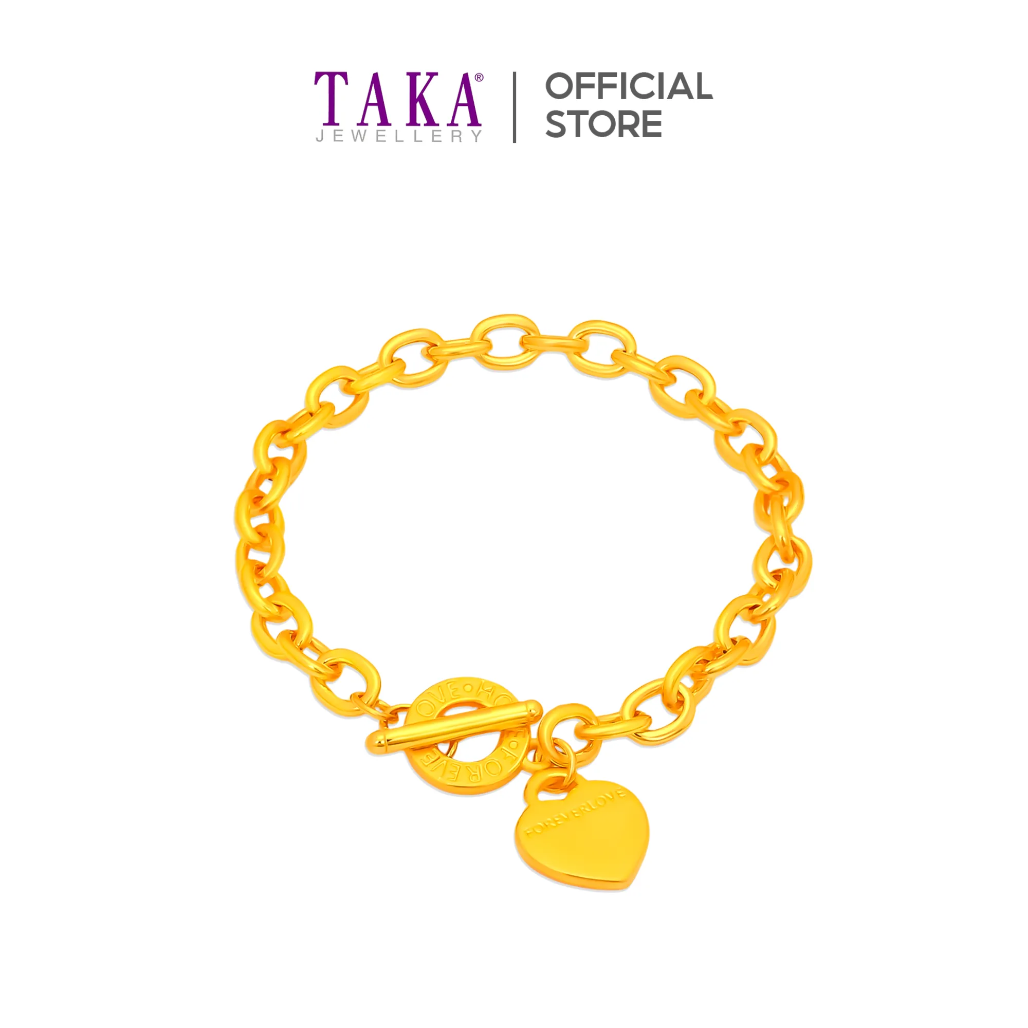 TAKA Jewellery 999 Pure Gold Links Bracelet