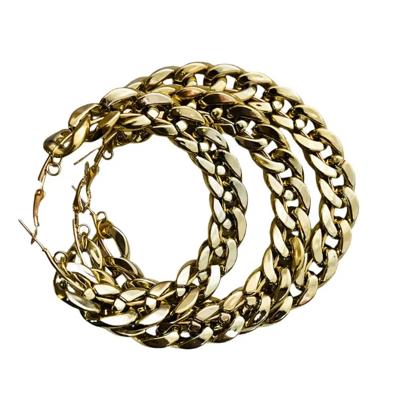 TEEK - Punk Oversized Twisted Hoop Earrings