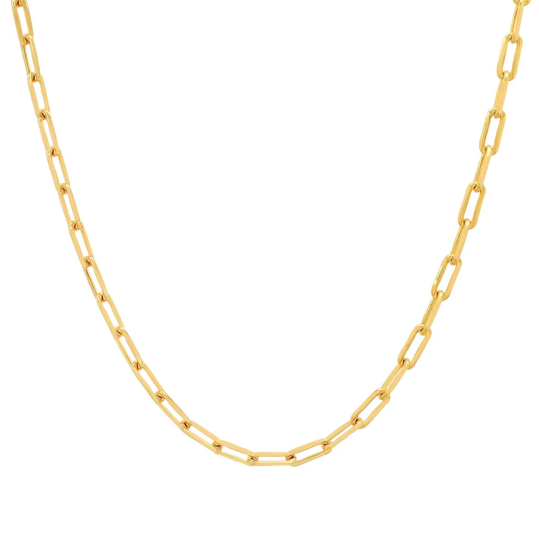 THIN PAPERCLIP CHAIN GOLD