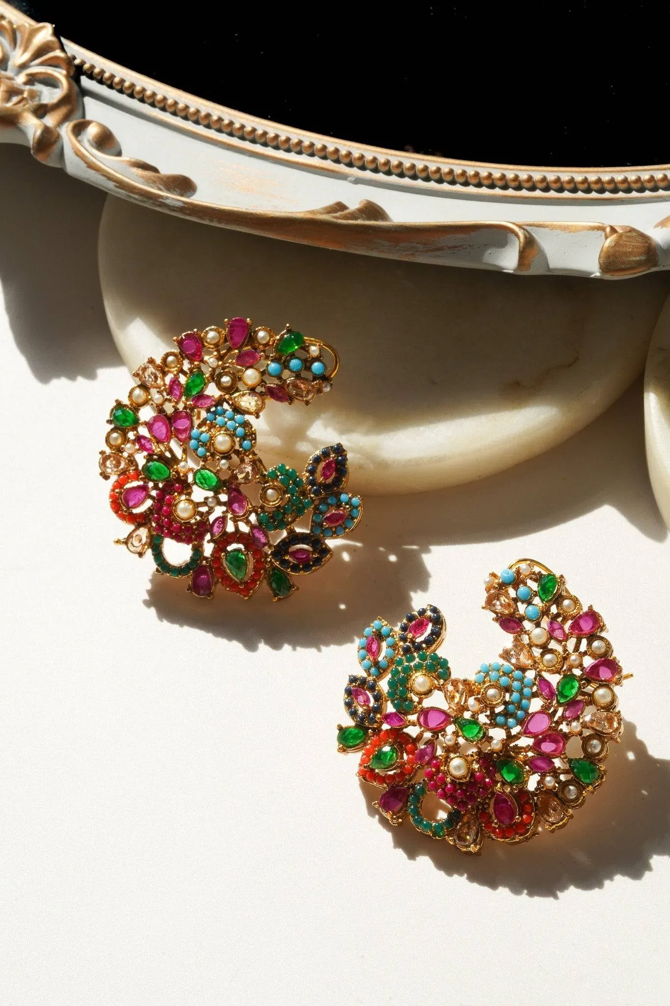 Tina -  Oversized Statement Stud Earrings