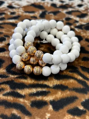 Triple Textured Beaded Bracelets