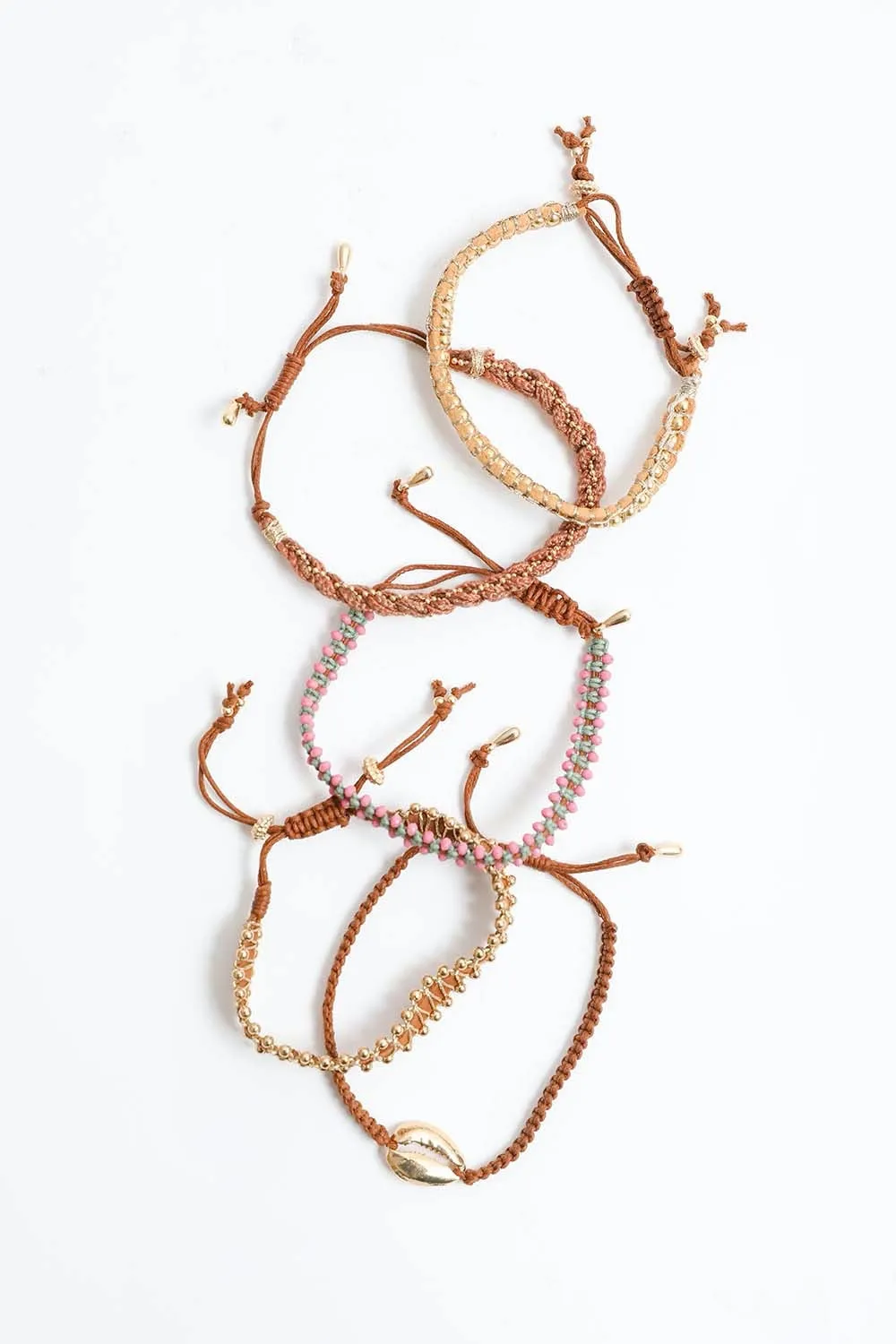 Woven Stackable Beaded Bracelet